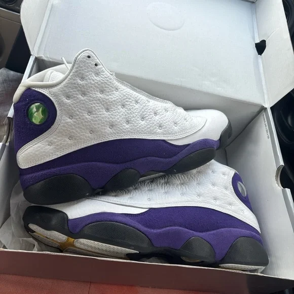 Jordan Air Jordan 13 Retro Box — White/Black/Purple Label - Picture 2 of 6